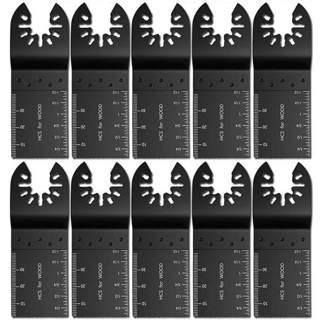 10 Pcs High Carbon Steel Saw Blades, 34 mm