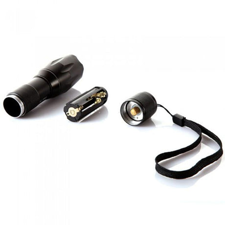2 Pack LED Torch 1000 Lumens Zoomable Flashlight 5 Modes