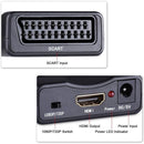 Scart to HDMI Adapter 1080P Converter Compatible with NTSC PAL Sky HD Blu Ray PS3 TV VCR VHS