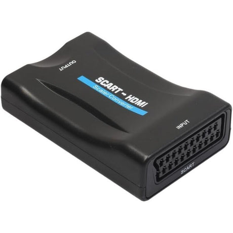 Scart to HDMI Adapter 1080P Converter Compatible with NTSC PAL Sky HD Blu Ray PS3 TV VCR VHS