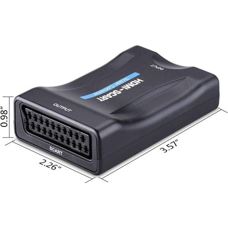 Scart to HDMI Adapter 1080P Converter Compatible with NTSC PAL Sky HD Blu Ray PS3 TV VCR VHS