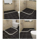 Foldable Shower Barrier Water Retention Dam White, 1 m