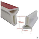 Foldable Shower Barrier Water Retention Dam White, 1 m