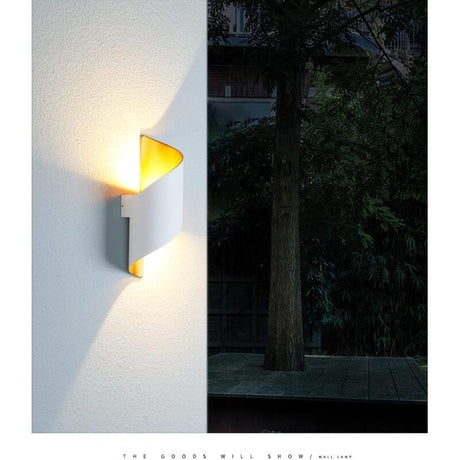 10W Spiral LED Wall Light 3000K Warm White