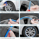 Car Rim Protection Strip Adhesive Wheel Protector, 8 m
