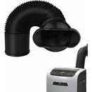 Mobile Air Conditioner Exhaust Hose Kit Black Flat Mouth, Diameter 15 cm Length 22-150 cm