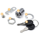 4 Pcs Cylinder Furniture Locks for Cupboards Cabinets and Wardrobes, 25 mm