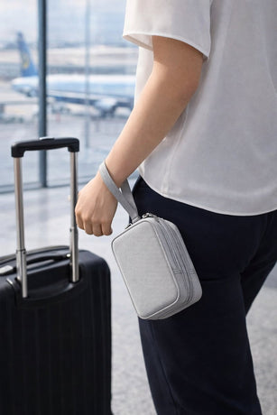 Cable Organizer Bag Grey – Travel & Storage Accessories – Compact & Portable – Water-Repellent – For Cables & Electronics