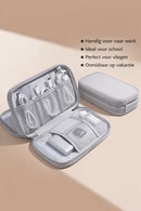 Cable Organizer Bag Grey – Travel & Storage Accessories – Compact & Portable – Water-Repellent – For Cables & Electronics