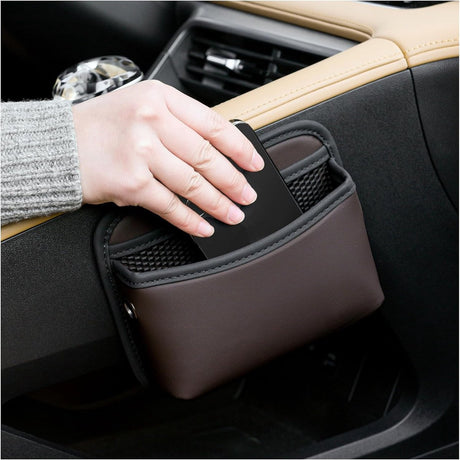 Car storage bag - 18*15*5.5 cm - Car storage bag - Storage - Universal car storage bag - Self-adhesive storage bag - Car essentials - Universal storage accessories for the car seat holder