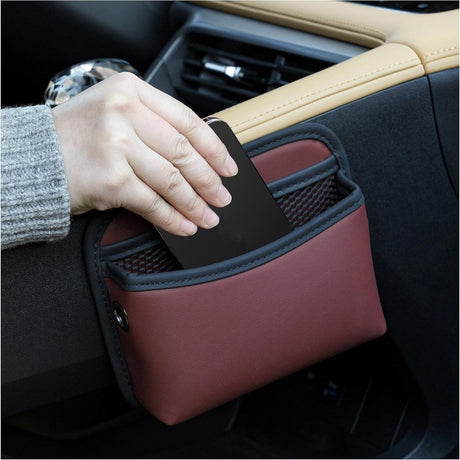 Car storage bag - 18*15*5.5 cm - Car storage bag - Storage - Universal car storage bag - Self-adhesive storage bag - Car essentials - Universal storage accessories for the car seat holder
