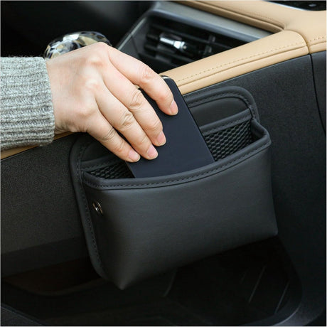 Car storage bag - 18*15*5.5 cm - Car storage bag - Storage - Universal car storage bag - Self-adhesive storage bag - Car essentials - Universal storage accessories for the car seat holder