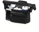 Universal storage bag for stroller - with drink holder - cup holder - stroller storage accessories - large capacity stroller bag