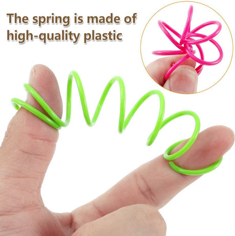 Cat Feather Sniffing Pack - Colored - 6 pieces | Cat Toys - Spring - Cat Toys - Springs - Cat Toy - Toys for Cats - Play Feather - Kittens
