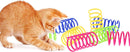 Cat Feather Sniffing Pack - Colored - 6 pieces | Cat Toys - Spring - Cat Toys - Springs - Cat Toy - Toys for Cats - Play Feather - Kittens