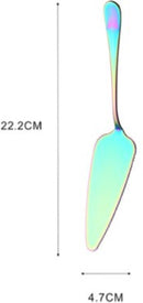 Cake Peel | Pizza Peel | Cake Cutter | Pizza Cutter | With Serrated Edge | Stainless Steel | Bronze