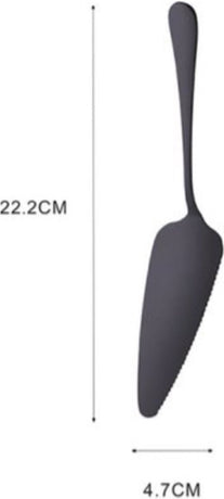 Cake Peel | Pizza Peel | Cake Cutter | Pizza Cutter | With Serrated Edge | Stainless Steel | Bronze