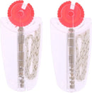 2x Flint Dispenser With Wick | 12 Flints | 2 Wicks