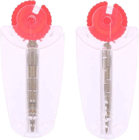 2x Flint Dispenser With Wick | 12 Flints | 2 Wicks