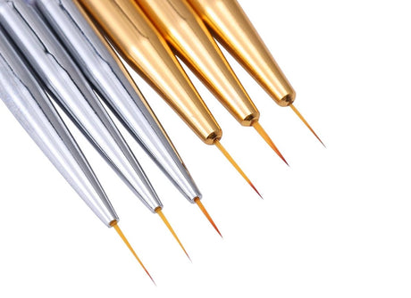 Nail Art Pens Set of 3 | Nail Brushes | GOLD