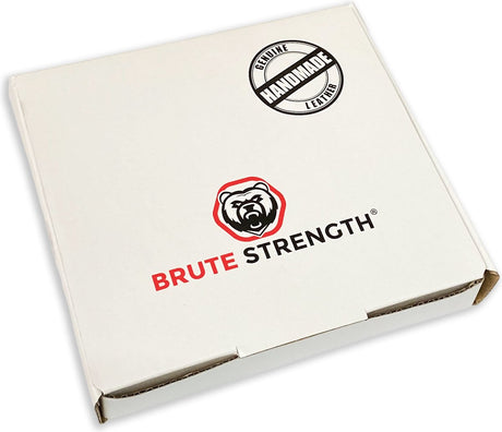 Brute Strength - Multifunctional Hook with Leather Loop - Cognac - 2 pieces - Coat Hook - Camping Hook - Leather - Hanging Hooks - Towel Hooks