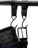 Brute Strength - Multifunctional Hook with Leather Loop - Cognac - 2 pieces - Coat Hook - Camping Hook - Leather - Hanging Hooks - Towel Hooks