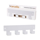 Marcellis - 1x Industrial towel hook - towel holder - hanging hook - 6 hooks - stainless steel