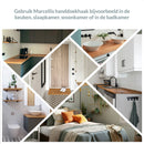 Marcellis - 1x Industrial towel hook - towel holder - hanging hook - 6 hooks - stainless steel