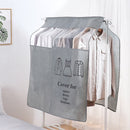 Dustproof Clothes Rack Cover Expandable Hanging Closet Cover Shoulder Dust Cover Clothes Protector for Coats Suits Dresses Grey