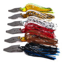 2 of 6 Pcs/lot Artificial Fishing Lures s 10cm11g Chatterbait Spinner Bait Blade Jig Dancer Buzzbait Wobbler Fishing Accessorie 6 Pcs mix