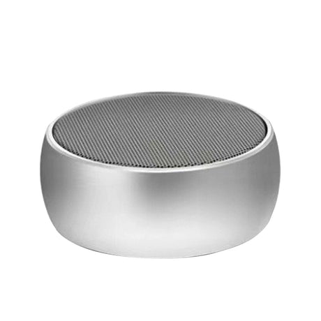 BS02 Bluetooth Smart Speaker, Outdoor Portable Mini Boombox With Bass, Card Slot, And Sound Amplification Silver