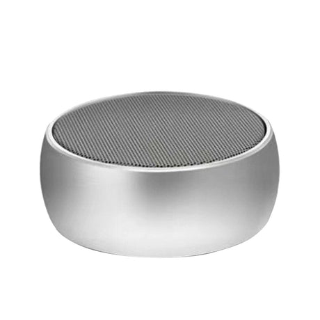 BS02 Bluetooth Smart Speaker, Outdoor Portable Mini Boombox With Bass, Card Slot, And Sound Amplification Silver