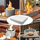 5Pack Carbon Felt Wick Bioethanol Fuel,11.8x7.87In Tabletop Fire Pit Ceramic Wool Wick Bioethanol Fuel Table Top Bowl to Extend Burning Time