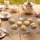 1Pack Kitchen Baking Rack,QZS Small Cooking Rack,Nonstick Wire Grill Net,Stainless Steel Roasting Grid Frame,Oven & Dishwasher Safe,for Picnic Camping Dinning and Outdoors 8"x 6 8"×6"×0.6"