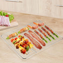 1Pack Kitchen Baking Rack,QZS Small Cooking Rack,Nonstick Wire Grill Net,Stainless Steel Roasting Grid Frame,Oven & Dishwasher Safe,for Picnic Camping Dinning and Outdoors 8"x 6 8"×6"×0.6"