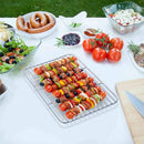 1Pack Kitchen Baking Rack,QZS Small Cooking Rack,Nonstick Wire Grill Net,Stainless Steel Roasting Grid Frame,Oven & Dishwasher Safe,for Picnic Camping Dinning and Outdoors 8"x 6 9"×7"×0.6"