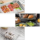 1Pack Kitchen Baking Rack,QZS Small Cooking Rack,Nonstick Wire Grill Net,Stainless Steel Roasting Grid Frame,Oven & Dishwasher Safe,for Picnic Camping Dinning and Outdoors 8"x 6 9"×7"×0.6"