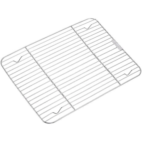 1Pack Kitchen Baking Rack,QZS Small Cooking Rack,Nonstick Wire Grill Net,Stainless Steel Roasting Grid Frame,Oven & Dishwasher Safe,for Picnic Camping Dinning and Outdoors 8