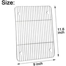 1Pack Kitchen Baking Rack,QZS Small Cooking Rack,Nonstick Wire Grill Net,Stainless Steel Roasting Grid Frame,Oven & Dishwasher Safe,for Picnic Camping Dinning and Outdoors 8"x 6 11"×9"×0.6"