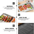 1Pack Kitchen Baking Rack,QZS Small Cooking Rack,Nonstick Wire Grill Net,Stainless Steel Roasting Grid Frame,Oven & Dishwasher Safe,for Picnic Camping Dinning and Outdoors 8"x 6 11"×9"×0.6"