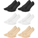 Orthopedic Toe Compression Socks,6 Pairs Multi-color Anti Bunions Health Socks,Breathable Toe Separator Socks for Women,Men(Beige/Black/White)