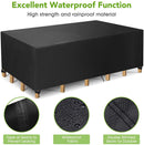 Rectangular Patio Table Cover Heavy Duty Waterproof Outdoor Furniture Set Cover 50" x 50" x 29"
