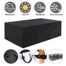 Rectangular Patio Table Cover Heavy Duty Waterproof Outdoor Furniture Set Cover 128" x 82" x 23"