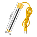2500W Immersion Water Heater with Stainless Steel Cover,Quick Heating Immersion Heater for Indoor & Outdoor,Anti-scalding Bucket Heater Yellow