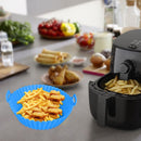 Air Fryer Silicone Liners, Air Fryer Silicone Baking Tray, Mini Air Fryer Tray, Round Small Air Fryer Liners, Silicone Reusable Airfryer Liners Accessories, Fryer Pot Baking Pan Pink