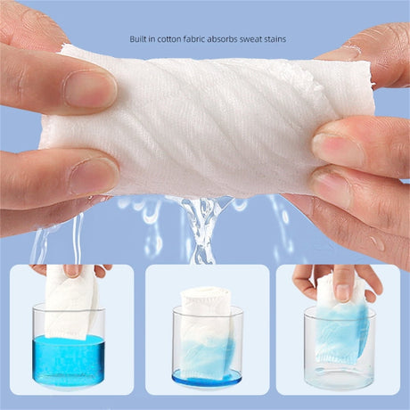 Durable Tummy Liners,Pack of 6 Portable Belly Pads,Durable Under Belly Sweat Liners for Indoor,White Tummy Band for Indoor and Outdoor White