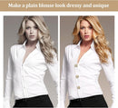 Rhinestone Button Cover Tutuviw 5 Pcs Golden Crystal Cover for Women Blouses Detachable Shirt Clips Buttons Crystal Fancy Buttons for Dress Suit Jeans Clothing DIY Holiday Decoration Embellishments Gold