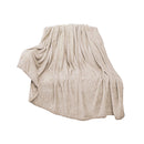 Christmas Solid Color Blanket, 59x39" Soft Warm Throw Blanket, Light-weight Plush Throw Blanket for Bed Sofa Camping Airplane Holiday Beige