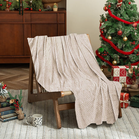 Christmas Solid Color Blanket, 59x39