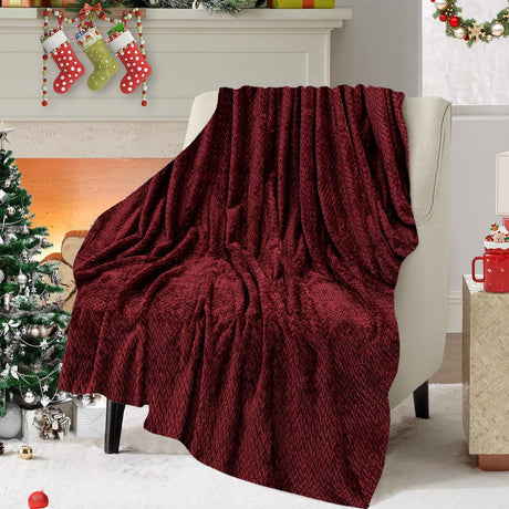 Christmas Solid Color Blanket, 59x39